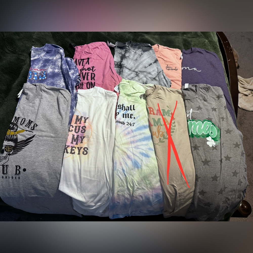 Group of mama tshirts